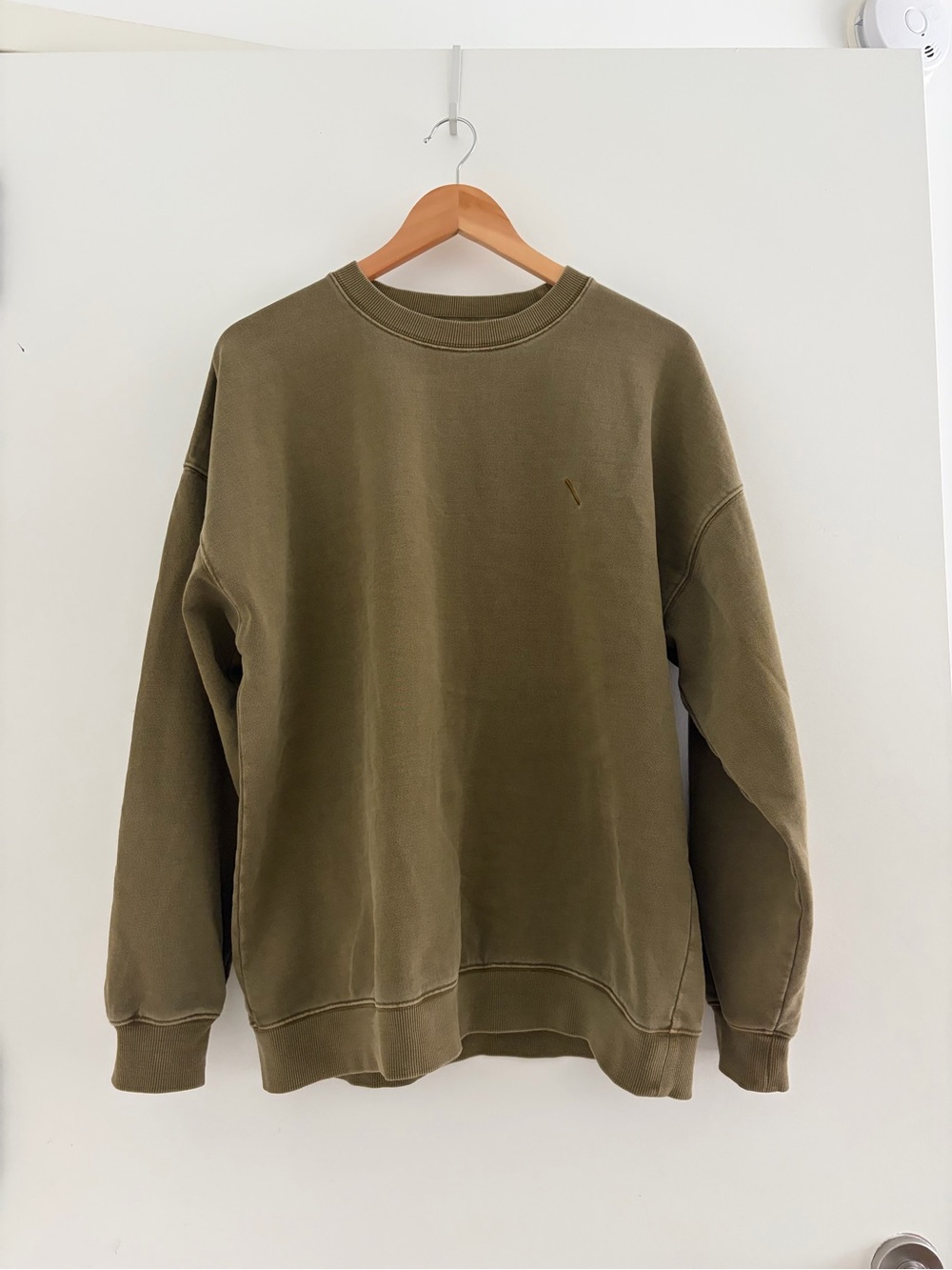 Men's SATURDAYS NYC Olive Crewneck Sweatshirt sz large